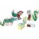 Set 4 animale magnetice din lemn jungla