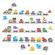 Trenulet puzzle de potrivire a culorilor