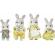 Figurine sylvanian families - familia iepurasilor cottontail