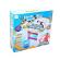 Instrument muzical pianina electronica malplay cu scaun si microfon 45 cm inaltime albastru