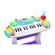 Instrument muzical pianina electronica malplay cu scaun si microfon 45 cm inaltime albastru