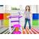 Instrument muzical pianina electronica malplay cu scaun si microfon 45 cm inaltime roz
