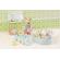 Set de joaca sylvanian families iepurasi tripleti cu accesorii baie