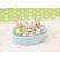 Set de joaca sylvanian families iepurasi tripleti cu accesorii baie