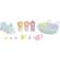 Set de joaca sylvanian families iepurasi tripleti cu accesorii baie