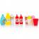 Set de joaca bucatarie chipolino 87 cm cu sistem de curgere apa, lumini, sunete si 63 accesorii