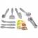 Set de joaca bucatarie chipolino 87 cm cu sistem de curgere apa, lumini, sunete si 63 accesorii