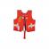 Vesta de inot pentru copii, ajustabila, 15–19 kg (2-3 ani), marimea s, rosie, reer