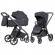 Carucior 2 in 1 carrello omega plus, protectie uv spf 50, meteor grey