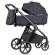 Carucior 2 in 1 carrello omega plus, protectie uv spf 50, meteor grey