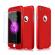 Husa aisi iphone 7 full cover 360 + folie sticla, rosu