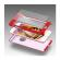 Husa aisi iphone 7 full cover 360 + folie sticla, rosu