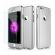 Husa aisi iphone 7 full cover 360 + folie sticla, silver
