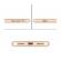 Husa iphone 7 full cover 360 + folie sticla, gold