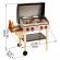 Set de joaca din lemn - gratar gourmet cu mancare 22 piese