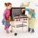 Set de joaca din lemn - gratar gourmet cu mancare 22 piese
