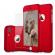 Husa carcasa telefon iphone 6/6s plus protejeaza 360° ultrasubtire + folie sticla - red