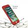 Husa dynamite iphone 8 plus full cover 360 + folie sticla, rosu