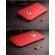 Husa ipaky glamour - full protection 360 decupata - iphone 6 / 6s (red) cu folie protectie ecran