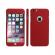 Husa ipaky glamour - full protection 360 decupata - iphone 6 / 6s (red) cu folie protectie ecran