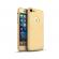 Husa ipaky iphone 7 full cover 360 + folie sticla, gold