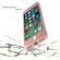 Husa ipaky originala iphone 8 plus full cover 360 + folie sticla, rose gold