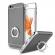 Husa telefon iphone 6/6s plus offera protectie 360° 3in1 ultrasubtire - grey s ring + folie