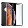 Husa 360° full protection - pentru iphone xs max - negru - (fata + spate + folie de protectie din sticla)