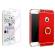 Pachet husa apple iphone 7 plus,mystyle elegance luxury 3in1 ring red, folie de sticla gratis