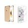 Pachet husa compatibila cu apple iphone 6 plus, luxury gold plated, folie de sticla gratis