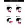 Pieptene contur barba & mustata mystyle® pro / sablon pentru barba & mustata ca la salon - transparent