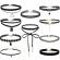 Set 10 coliere pentru gat tip choker mystyle fashion black