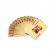 Carti de joc gold casino poker, model cu dolari