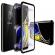 Husa magnetic glass 360° (sticla fata + spate) pentru samsung galaxy s9 plus, negru