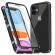 Husa magnetic glass 360° (sticla fata + spate) pentru iphone 11, negru