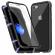 Husa magnetic glass 360° (sticla fata + spate) pentru iphone 8, negru