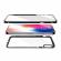 Husa magnetic glass 360° (sticla fata + spate) pentru iphone xs max, negru