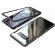 Husa samsung galaxy s8 magnetica 360 grade negru, cu spate de sticla securizata premium