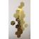 Set oglinzi decorative acrilice design hexagon gold - mystyle luxury home 24 bucati/set