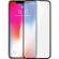 Folie de protectie tempered glass pentru iphone xs max, negru - transparent