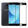 Folie protectie de sticla high quality, tempered glass, duritate 9h, pentru samsung j7 2017, negru