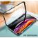 Husa , full glass cover fata/spate 360, pentru iphone xs max, cu prindere magnetica, rama din metal,black