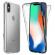 Husa 360 grade full cover silicon compatibila iphone xs max transparenta + folie sticla securizata
