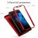 Husa full cover 360° (fata + spate + folie sticla) iphone x, red