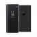 Husa iphone xs max - flip mirror tip carte, capac translucid, neagra