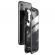 Husa iphone xs max - sticla fata+spate 360 grade, cadru metalic cu magneti, neagra