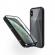Husa magnetica 360° pentru iphone xs max, fashion case, aluminiu/sticla, negru