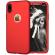 Husa telefon apple iphone x 360 ofera protectie completa ultrasubtire deluxe red + folie sticla