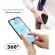 Husa dynamite huawei p30 full cover 360 + folie sticla, negru