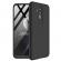 Husa full cover 360° (fata + spate + folie sticla) compatibil cu huawei mate 20 lite din plastic, black matte